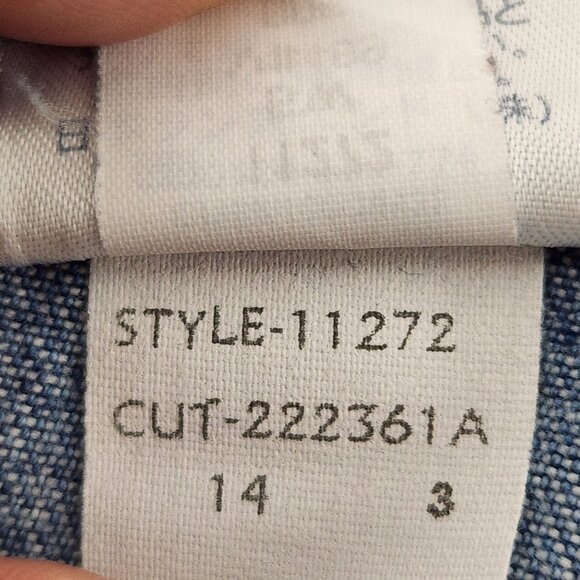 Lands End Jeans Womens 14 Blue Straight Denim 100% Cotton Medium Wash Casual - Picture 5 of 16